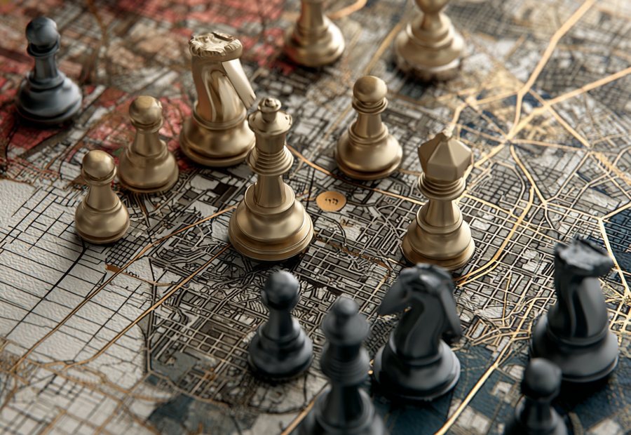 Carte illustrée des clubs d'échecs du Grand Montréal