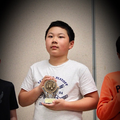 Champion avec trophée