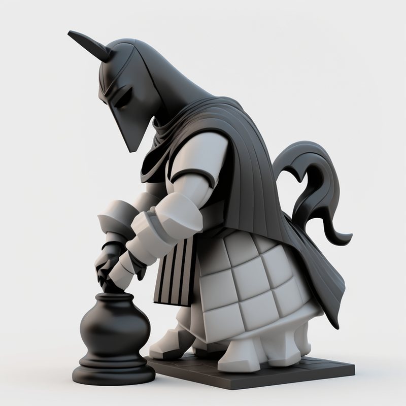 Le cavalier en armure